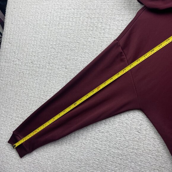 Y2K O'Neill Hoodie Mens Skater Sweatshirt Jacket Burgundy Red Sz L Embroidery - Picture 10 of 11